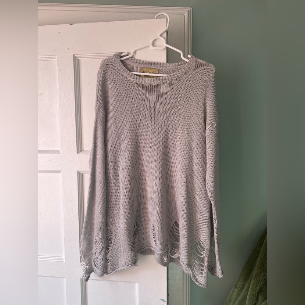 Wildfox White Label Distressed Sweater